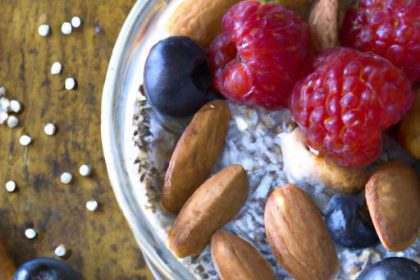 Energize Mornings: Chia Pudding with Almond Butter & Berries