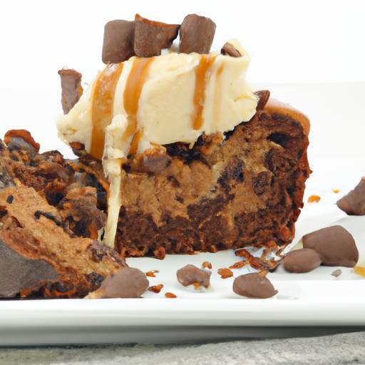 Decadent Peanut Butter Brownie Boudle Cheesecake Ice Cream Delight