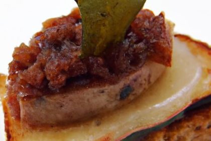 Decadent Foie Gras Torchon with Apple Chutney & Brioche