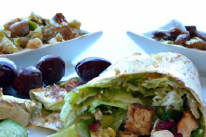 Savor the Vegan Gyro Wrap: Seitan & Tzatziki Delight