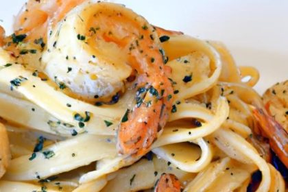 Savory Cajun Shrimp & Steak Alfredo Pasta: A Flavorful Twist