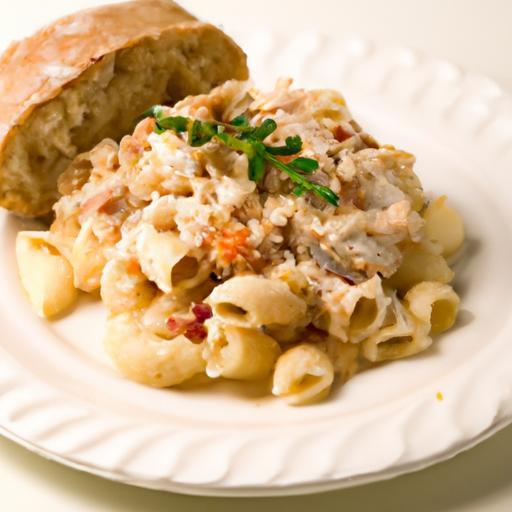 Wholesome Low-Sodium Tuna Casserole with Whole-Grain Pasta