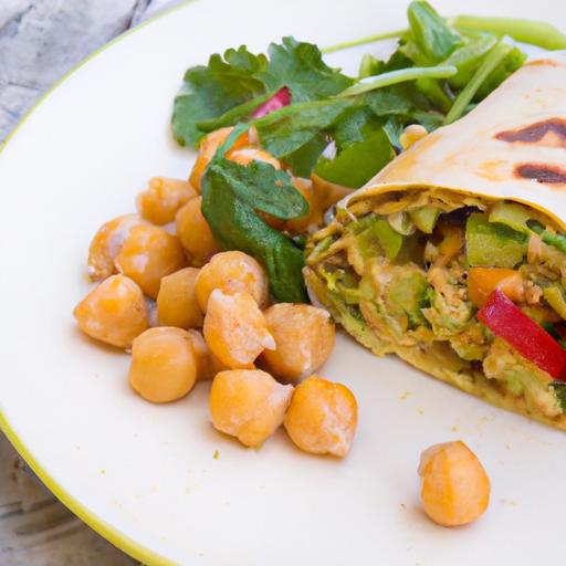 wholesome Chickpea Salad Wrap with Creamy Avocado Bliss