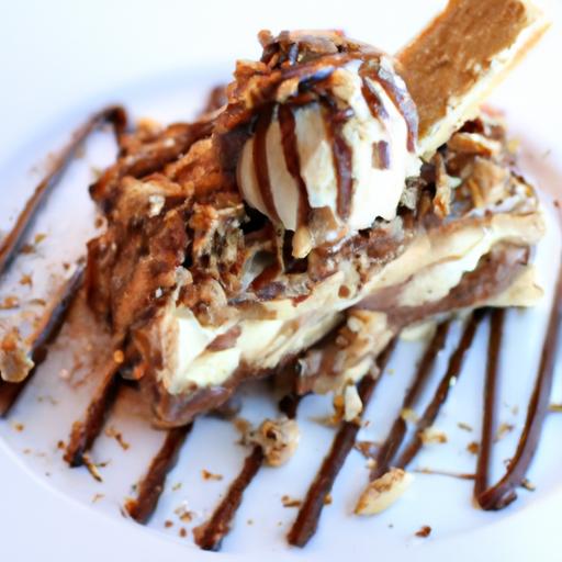 Decadent Peanut Butter Brownie Boudle Cheesecake Ice Cream Delight
