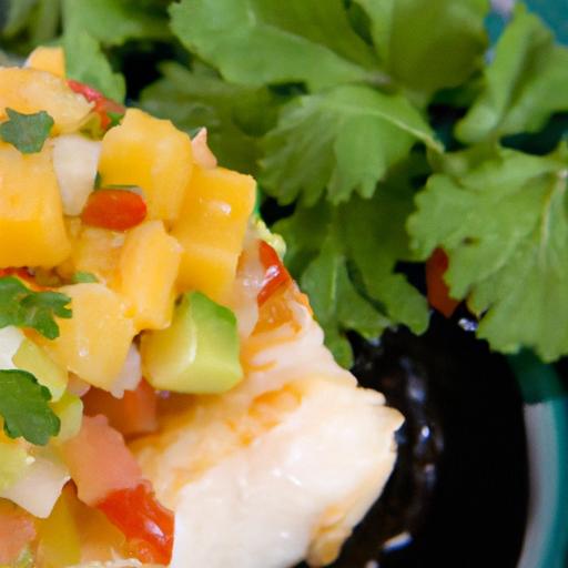 Savor Summer: grilled Cod Paired with Zesty Mango ⁣Salsa