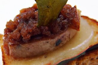 Decadent Foie Gras Torchon with Apple Chutney & Brioche