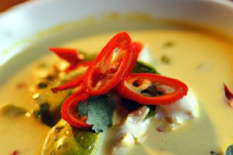 Savor the Flavors: Thai Coconut Curry Soup with Chicken